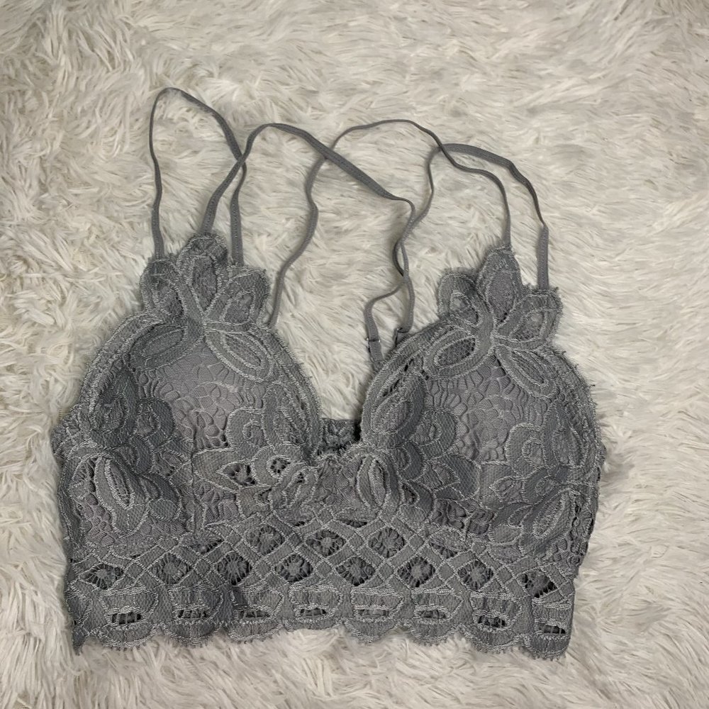 Koko Bralette: Light Gray